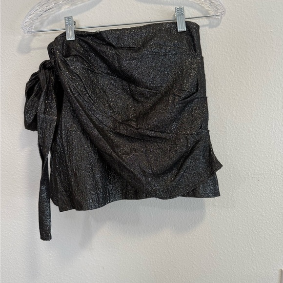 Sandro Paris Mini Glittery Black Skirt Size 1 - Picture 3 of 6